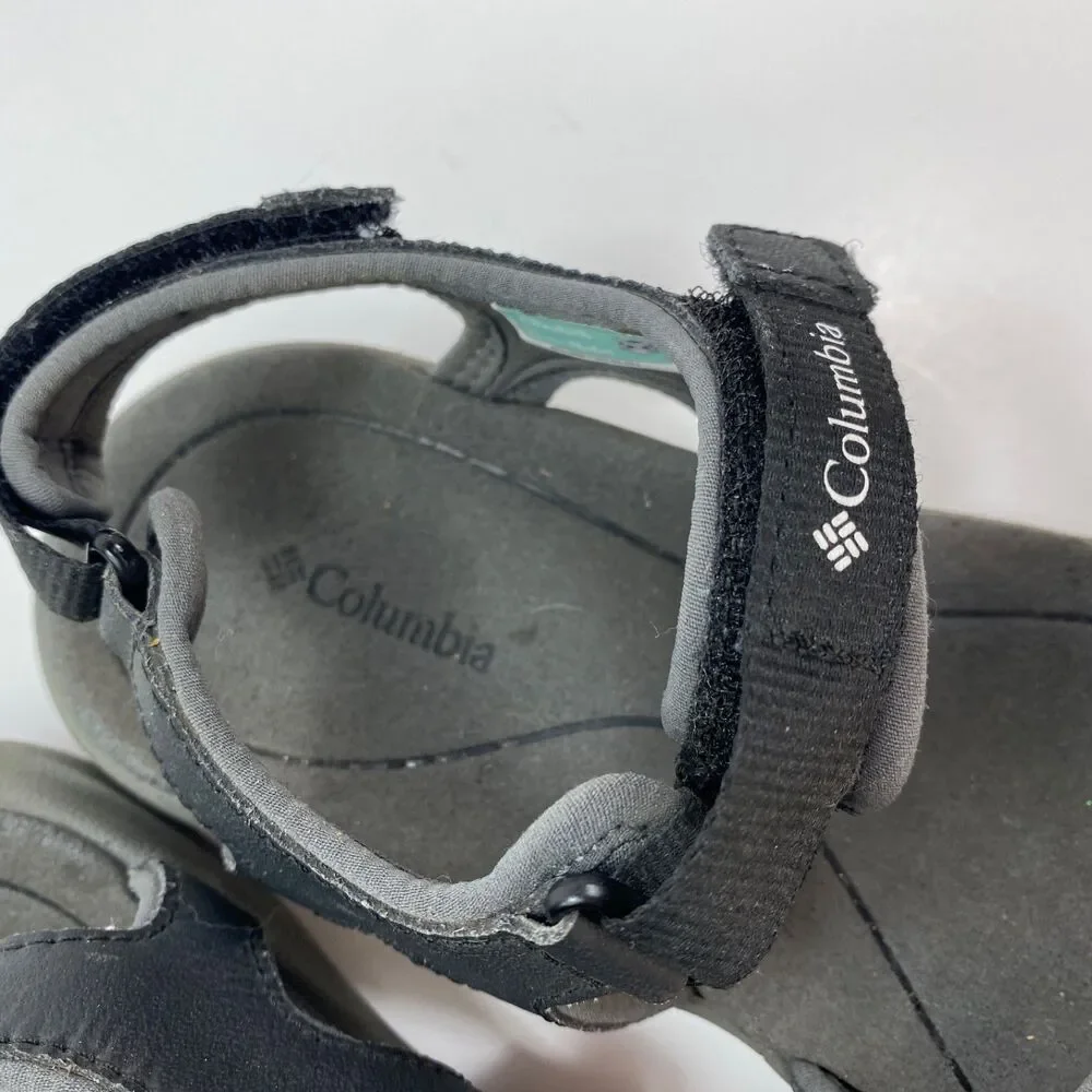 Woman Youth Black Columbia Techsun Sandals Size 5 Double Strap Cushioned Outdoor